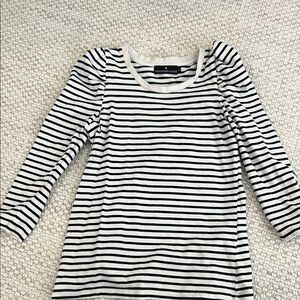 Pomander Place Navy Stripped Vesty Shirt